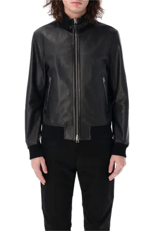 Tom Ford Heren, Jassen, Zwart, Maat: L Leer