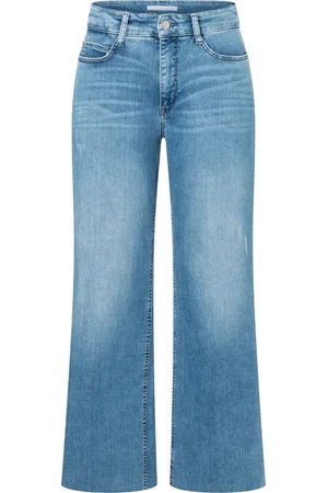 Mac Dames, Jeans, Blauw, Maat: S L32 Denim