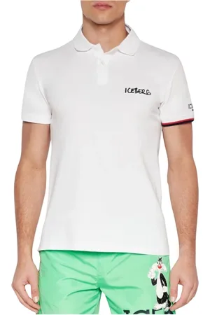 Iceberg Heren, Tops, Wit, Maat: 2XL Katoen