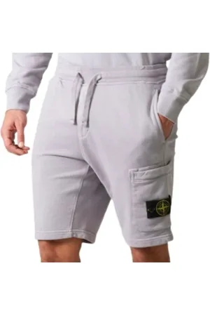 Stone Island Heren, Korte broeken, Grijs, Maat: S Katoen