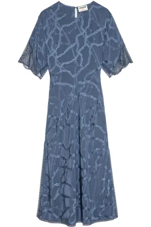 Zadig & Voltaire Dames, Jurken, Blauw, Maat: M