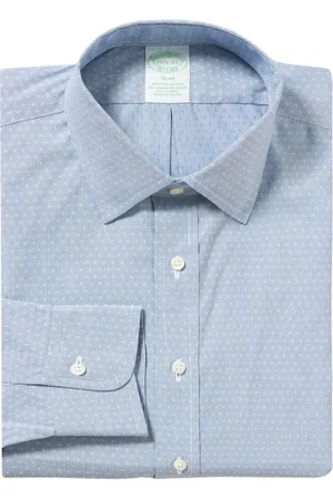 Brooks Brothers Heren, Overhemden, Blauw, Maat: 2XL Katoen