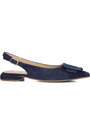 NOTRE-V Dames, Schoenen, Blauw, Maat: 38 EU Linnen