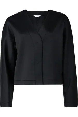 Max Mara Dames, Jassen, Zwart, Maat: M Poliester