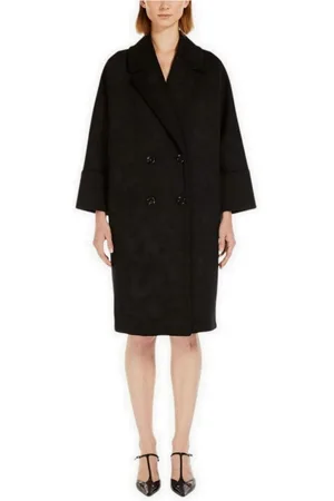 Max Mara Dames, Mantels, Zwart, Maat: M Viscose