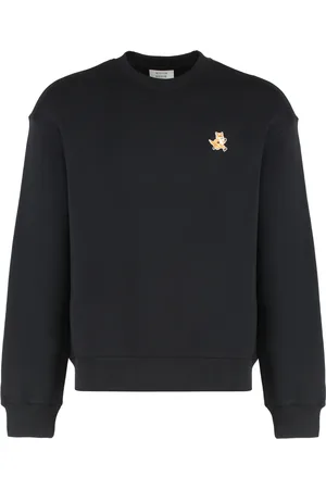 Maison Kitsuné Heren, Sweatshirts & Hoodies, Zwart, Maat: L Katoen