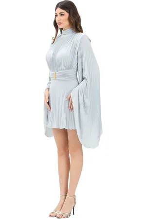 Elisabetta Franchi Dames, Jurken, Blauw, Maat: M Jersey