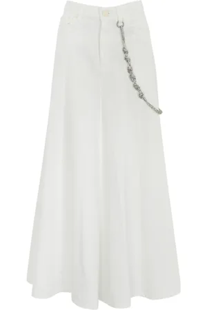 Pinko Dames, Rokken, Wit, Maat: XS Katoen