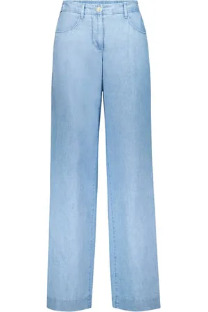 Atelier Gardeur Dames, Jeans, Blauw, Maat: 3XL Katoen