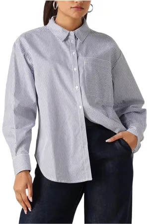 ANOTHER LABEL Dames, Blouses & Shirts, Blauw, Maat: M