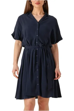 POM Amsterdam Dames, Jurken, Blauw, Maat: XS Denim