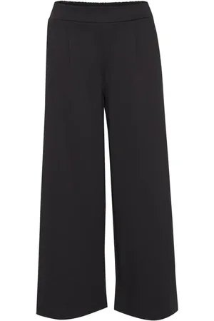 Ichi Dames, Broeken, Zwart, Maat: M Viscose