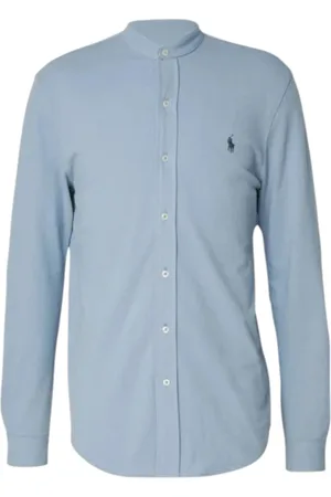 Ralph Lauren Heren, Overhemden, Blauw, Maat: L Katoen