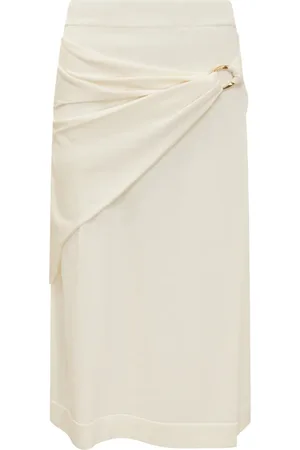 Jil Sander Dames, Rokken, Wit, Maat: L Wol