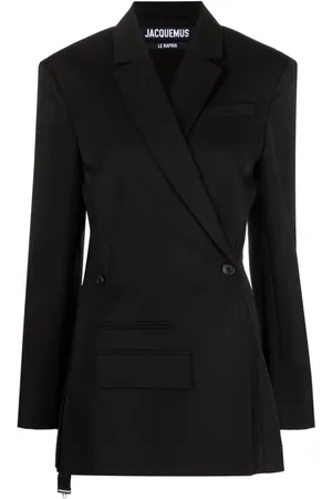 Jacquemus Dames, Jassen, Zwart, Maat: S Wol