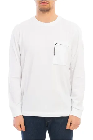 Woolrich Heren, Sweatshirts & Hoodies, Wit, Maat: M Katoen