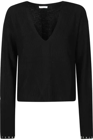 Patrizia Pepe Dames, Truien, Zwart, Maat: S Wol