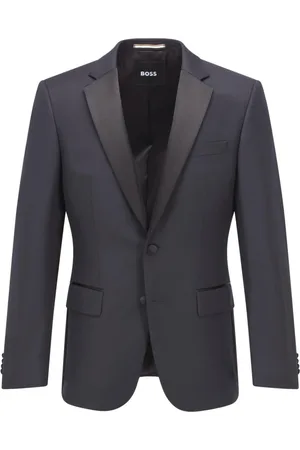 HUGO BOSS Heren, Pakken, Zwart, Maat: XL Zijde