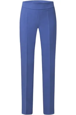 HUGO BOSS Dames, Broeken, Blauw, Maat: M