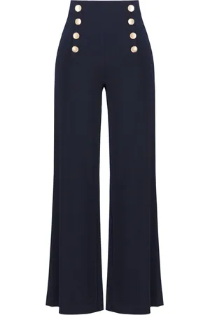 Joseph Ribkoff Dames, Broeken, Blauw, Maat: L Spandex