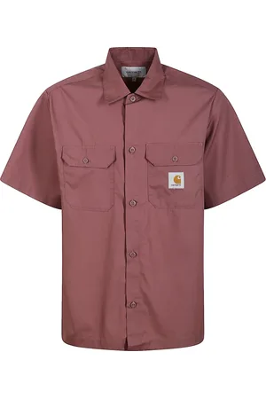 Carhartt Heren, Overhemden, Bruin, Maat: S Katoen