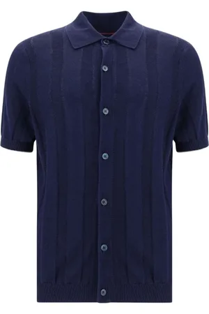 Brunello Cucinelli Heren, Tops, Blauw, Maat: 2XL Linnen