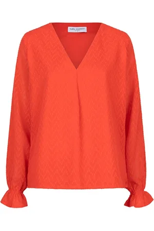 lofty manner Dames, Blouses & Shirts, Rood, Maat: XS Poliester