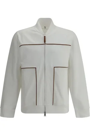 Brunello Cucinelli Heren, Sweatshirts & Hoodies, Wit, Maat: M Katoen