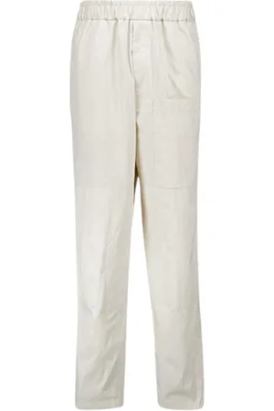 Jil Sander Heren, Broeken, Grijs, Maat: XS Katoen