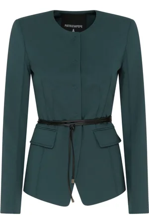 Patrizia Pepe Dames, Jassen, Blauw, Maat: M Wol