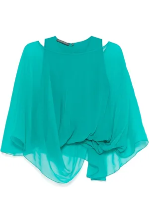 Alberta Ferretti Dames, Blouses & Shirts, Groen, Maat: L