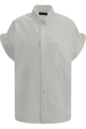 Balenciaga Dames, Blouses & Shirts, Wit, Maat: 2XS Katoen
