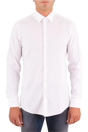 HUGO BOSS Heren, Overhemden, Wit, Maat: 2XL Katoen