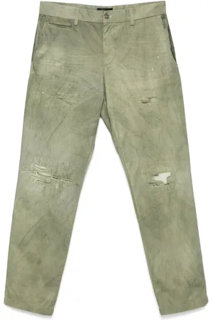 7 for all Mankind Heren, Jeans, Groen, Maat: W36 Zijde