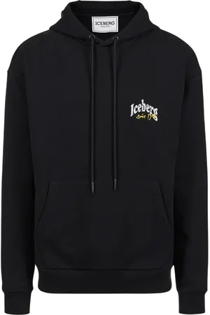Iceberg Heren, Sweatshirts & Hoodies, Zwart, Maat: 3XL Katoen