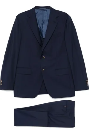 CARUSO Heren, Pakken, Blauw, Maat: 3XL Zijde