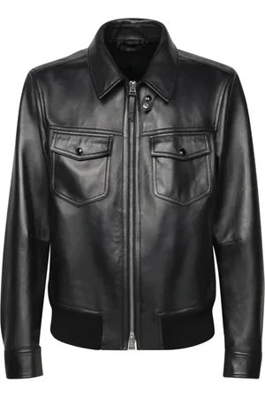 Tom Ford Heren, Jassen, Zwart, Maat: L Leer