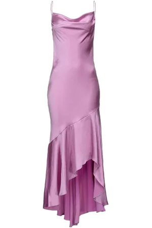 Pinko Dames, Jurken, Roze, Maat: M Satijn