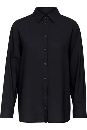 INWEAR Dames, Blouses & Shirts, Blauw, Maat: XS Linnen