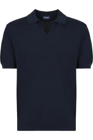DRUMOHR Heren, Tops, Blauw, Maat: M Katoen