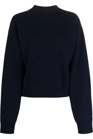 Jil Sander Dames, Truien, Blauw, Maat: 2XS Nylon