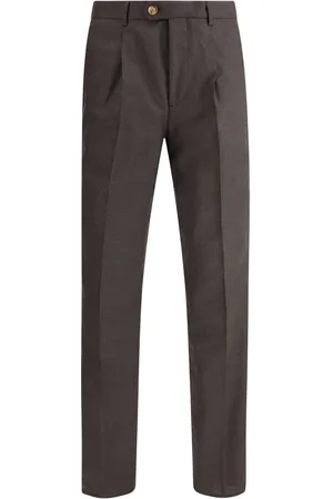Brunello Cucinelli Heren, Broeken, Bruin, Maat: L Wol