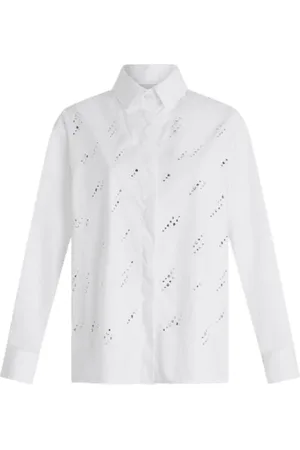 Liu Jo Dames, Blouses & Shirts, Wit, Maat: S Katoen