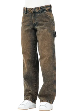 Dickies Dames, Jeans, Bruin, Maat: W28 Katoen