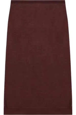 Saint Laurent Dames, Rokken, Bruin, Maat: M Viscose