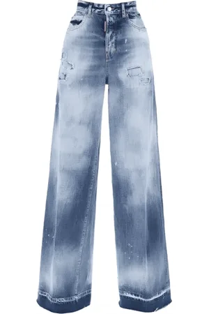 Dsquared2 Dames, Jeans, Blauw, Maat: XS Katoen