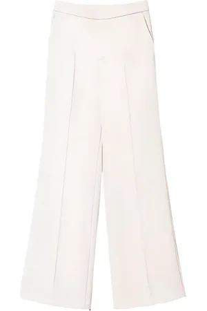 Twin-Set Dames, Broeken, Wit, Maat: L Viscose