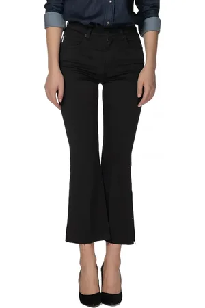 (+) people Dames, Jeans, Zwart, Maat: W26 Katoen