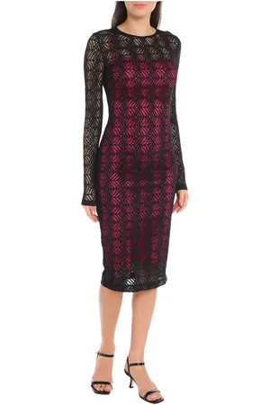 VERSACE Dames, Jurken, Veelkleurig, Maat: S Polyamide