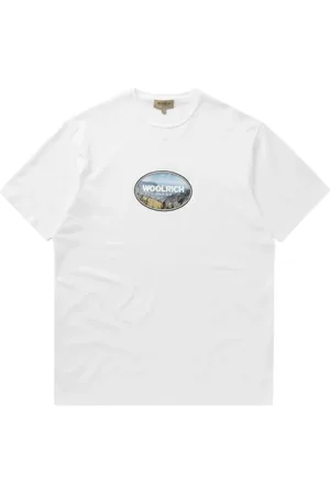 Woolrich Heren, Tops, Wit, Maat: L Katoen